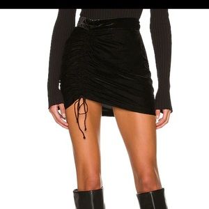 Free people velvet mini skirt